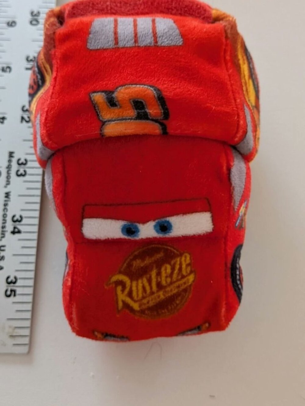 Disney Pixar Cars 3 reversible Plush Lightning McQueen And Cruz Ramirez Great